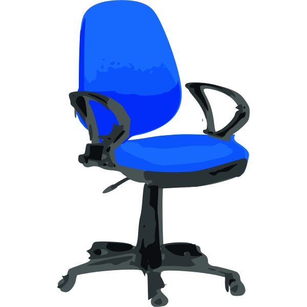 Rfc1394 Desk Chair Blue with wheels