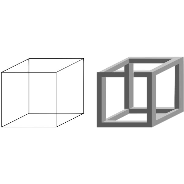 3D cubes vector illustration