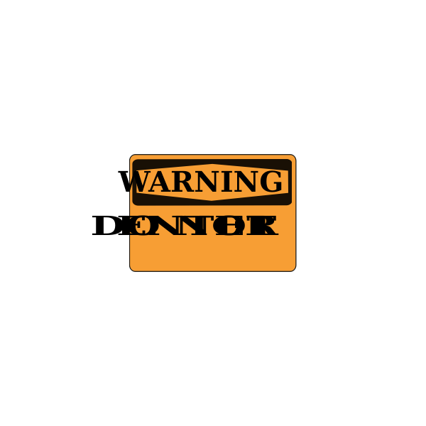 Rfc1394 Warning Do Not Enter Orange