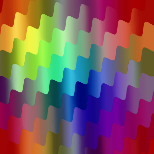 Colorful pattern wavy effect
