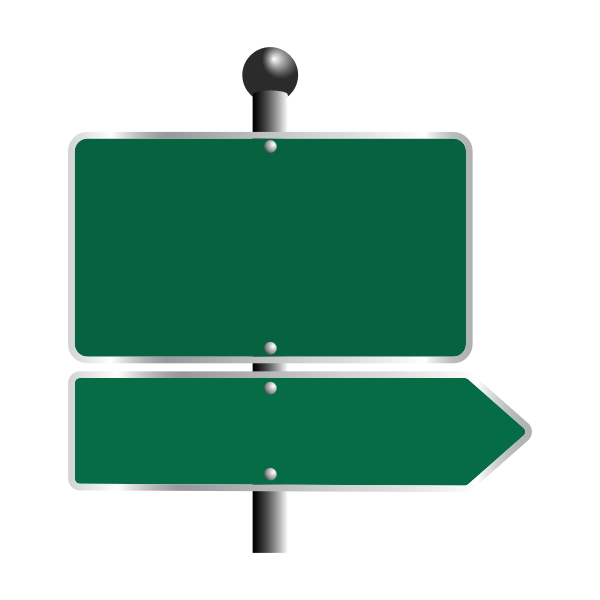 Green Road Signs Free Svg