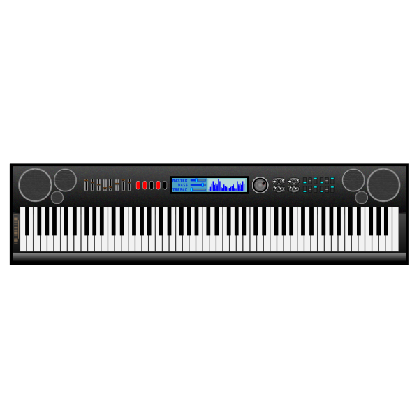 Vector graphics of synthesizer