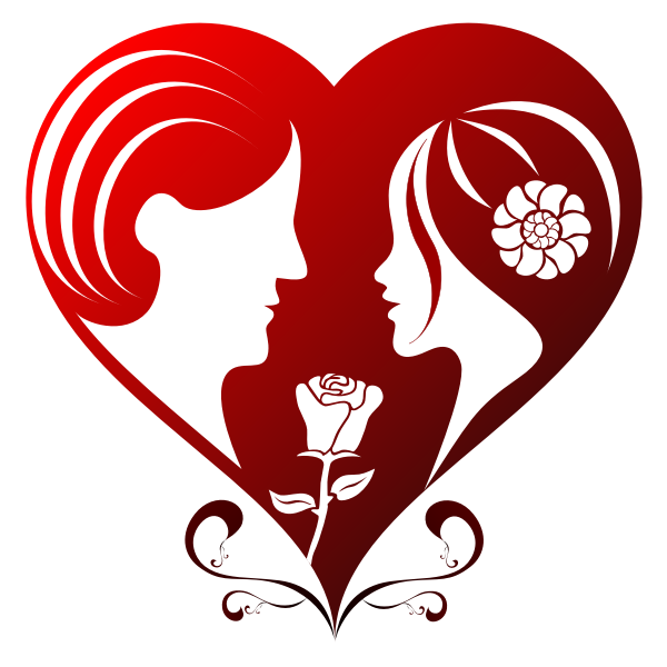 Vector image of a red heart for Valentine