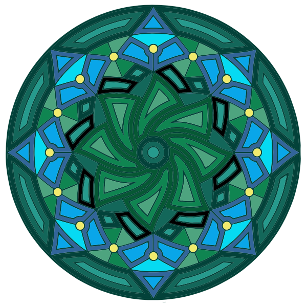 Round Mandala Design | Free SVG