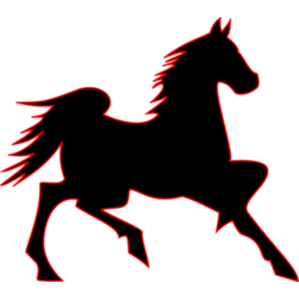 Running horse vector image