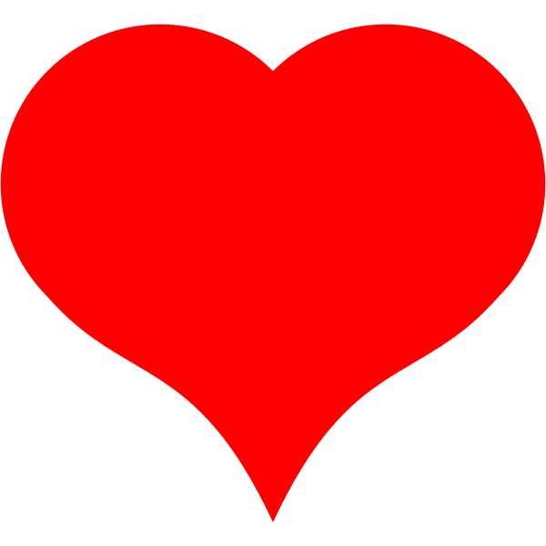 SVG heart bezier expanded