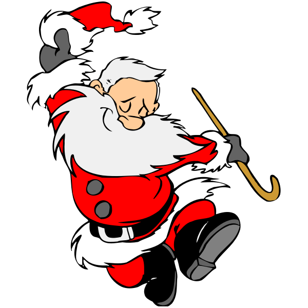 Dancing Santa Free SVG