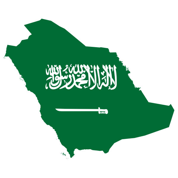 Saudi Arabia Map Flag