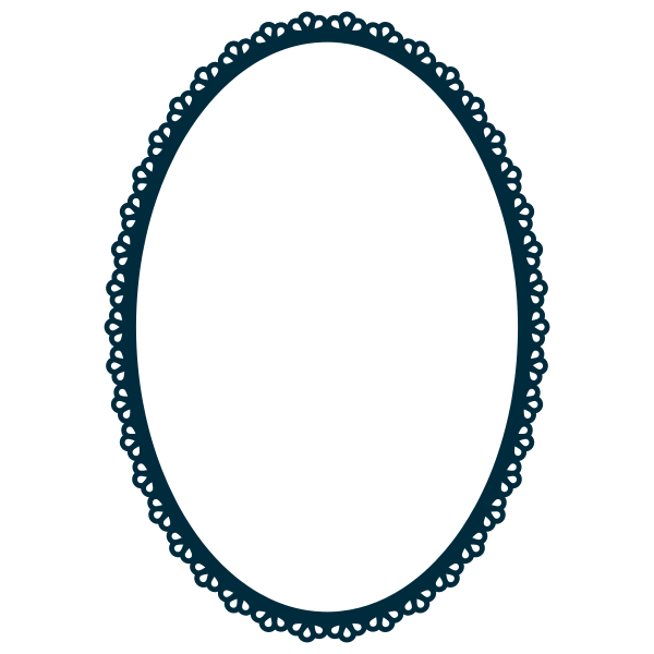 Scallop Frame Extrapolated 2 Variation 2 | Free SVG