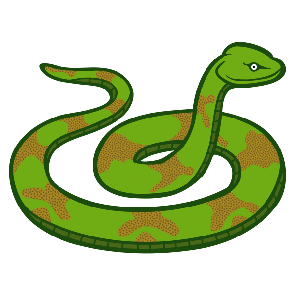 snake color drawing