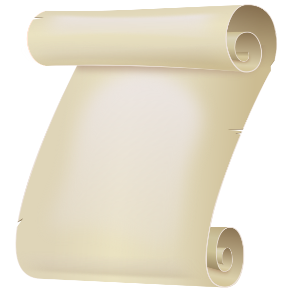 White paper scroll