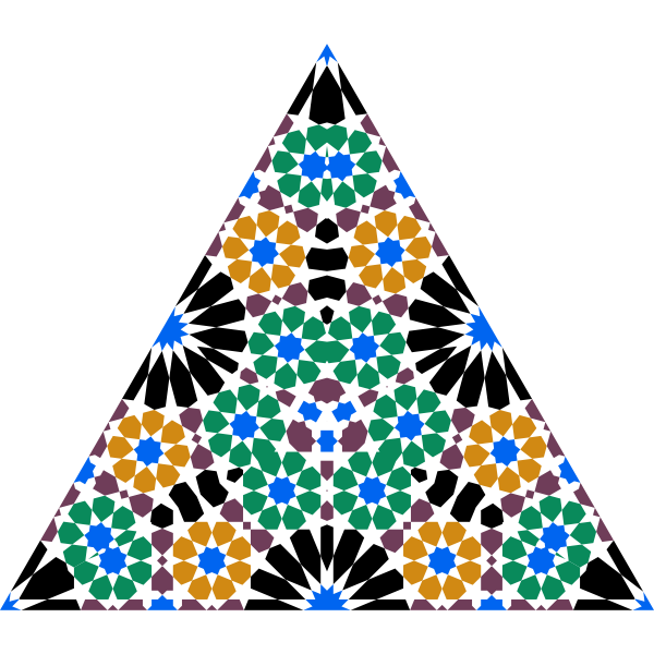 Seamless Alhambra Triangle