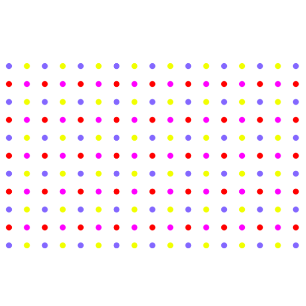 Seamless Colorful Sparse Polka Dot Pattern