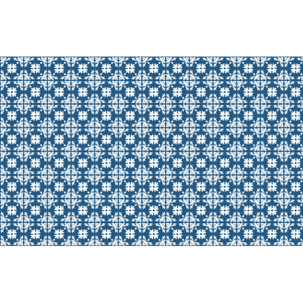 Blue vintage floral pattern