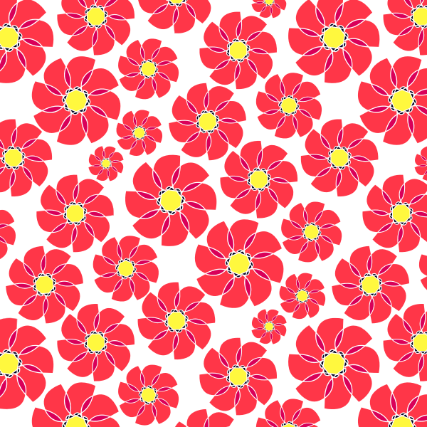 Seamless Floral Pattern Tile 3