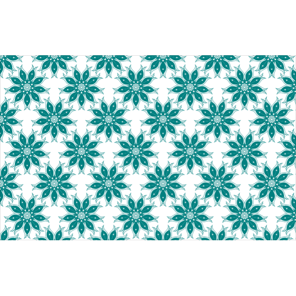 Seamless green flowers pattern