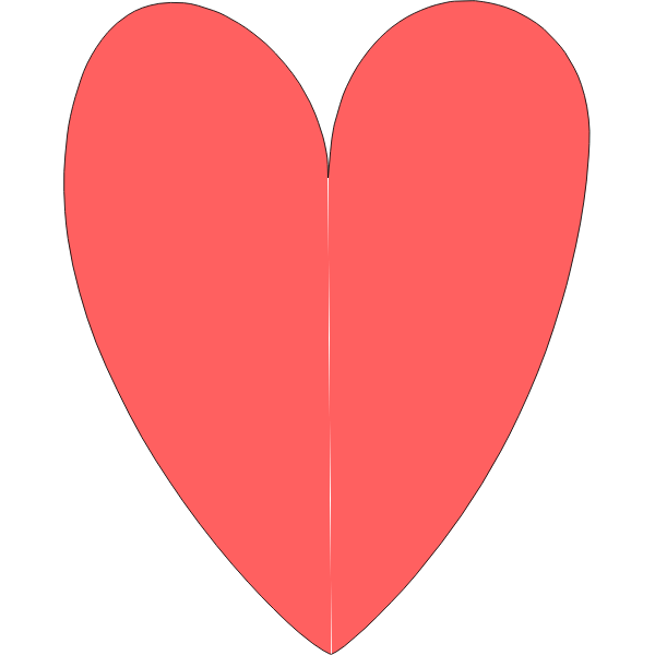 Shape of heart vector image