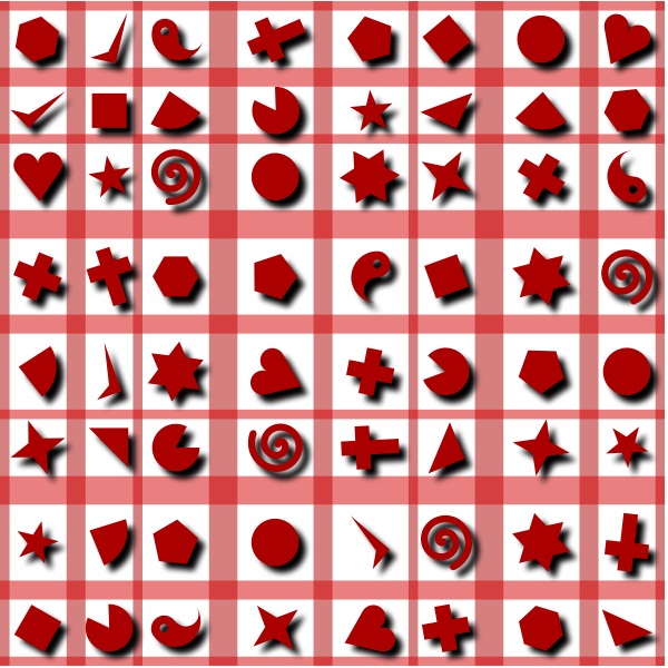 Red shapes wallpaper