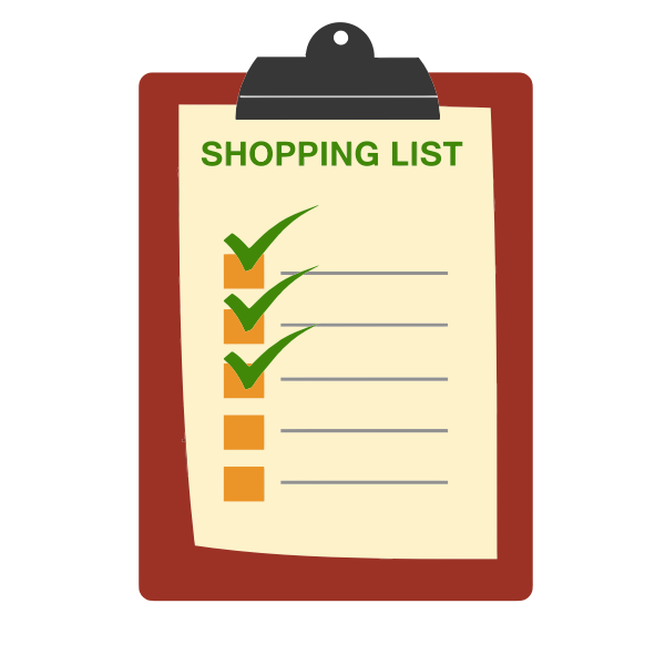 Shopping List Clipboard