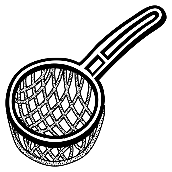 Vector image of spotty strainer