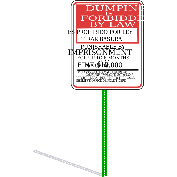 Sign No Dumping