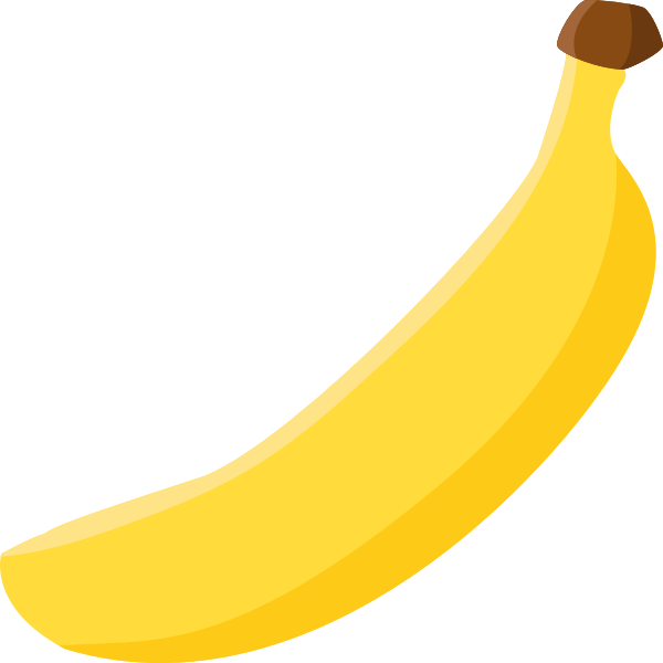 Simple banana vector image