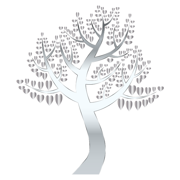 Simple Hearts Tree 13 No Background