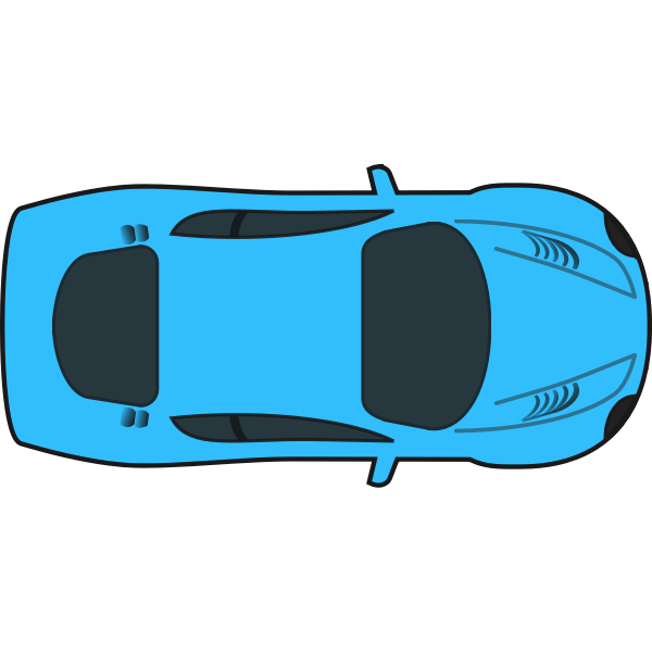 Top View Car Vector Free Svg