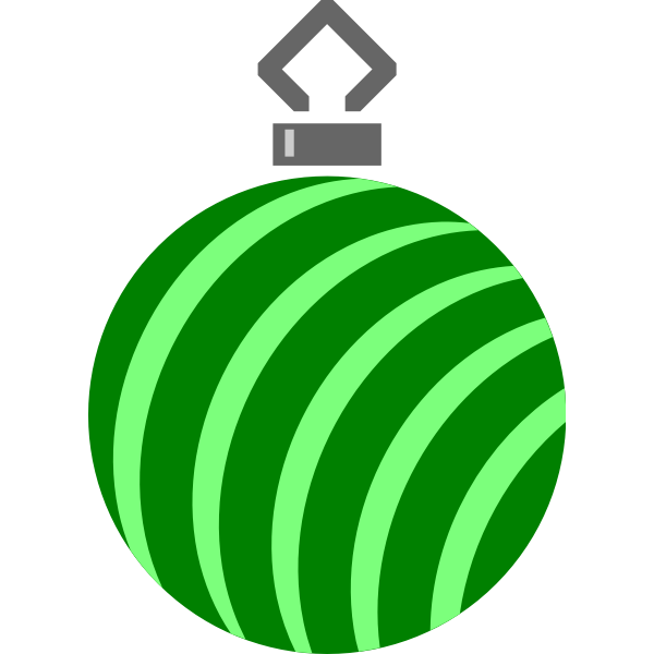Stripy green ball