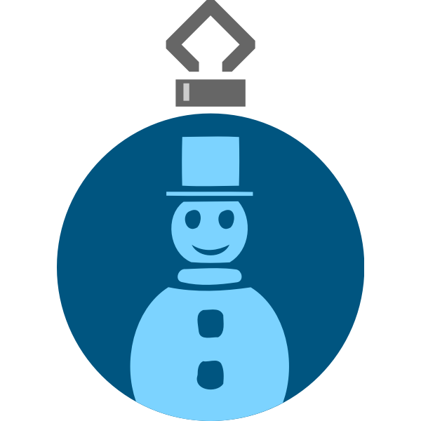 Snowman Christmas ball