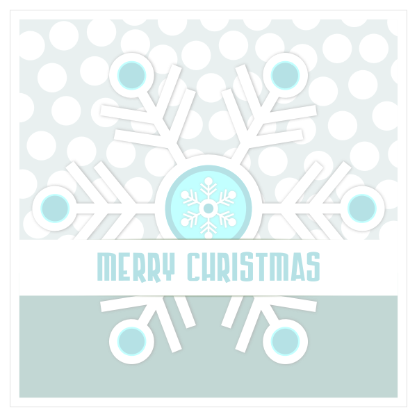 Snowflake greeting card vector image