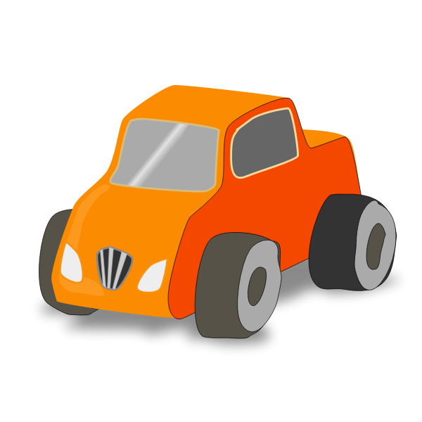 Simple toy car truck vector image