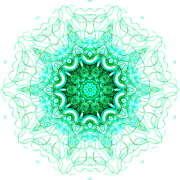 Spirograph teal color