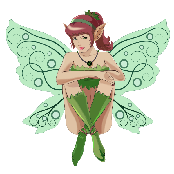 Sitting fairy