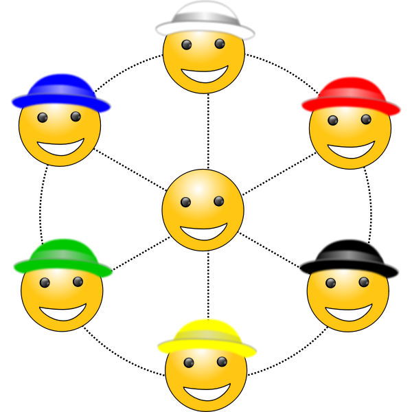 Six hats to thinking vector image