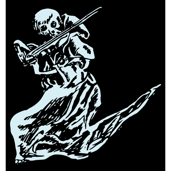 Skeleton plays the violin 1