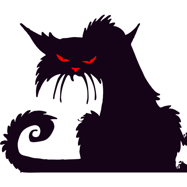 Vector drawing of grumpy cat | Free SVG