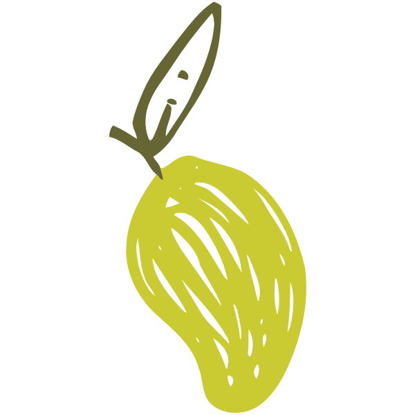 Sketched pear