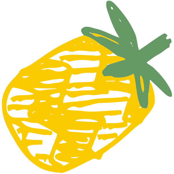 Sketched pineapple
