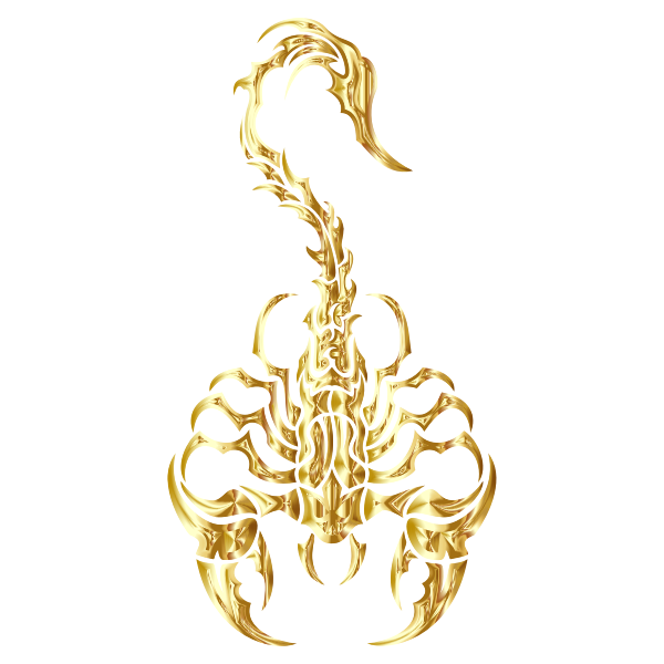 Sleek Tribal Scorpion Gold