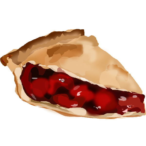 Cherry pie piece
