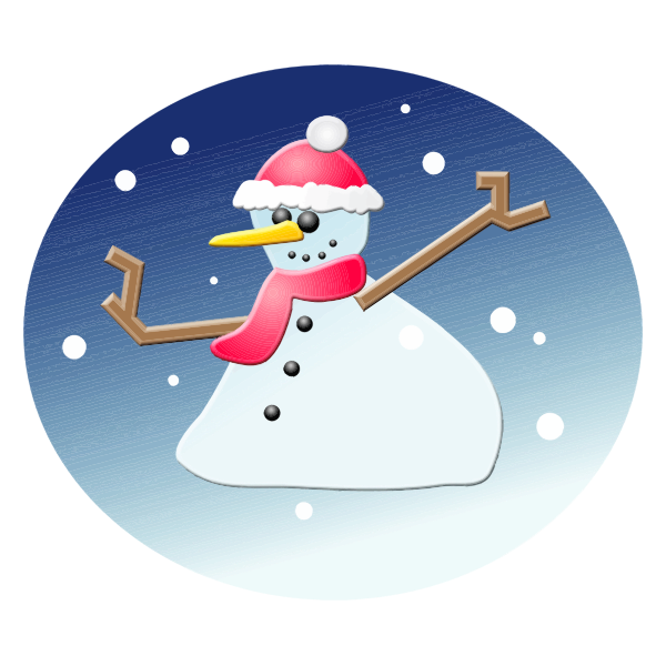 Download Snow Man Circle Free Svg