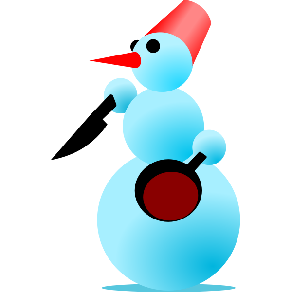 Snowman Cannibal Vector Graphics