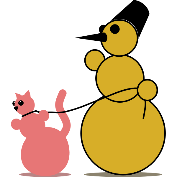 Snowman Cat Fancier by Rones
