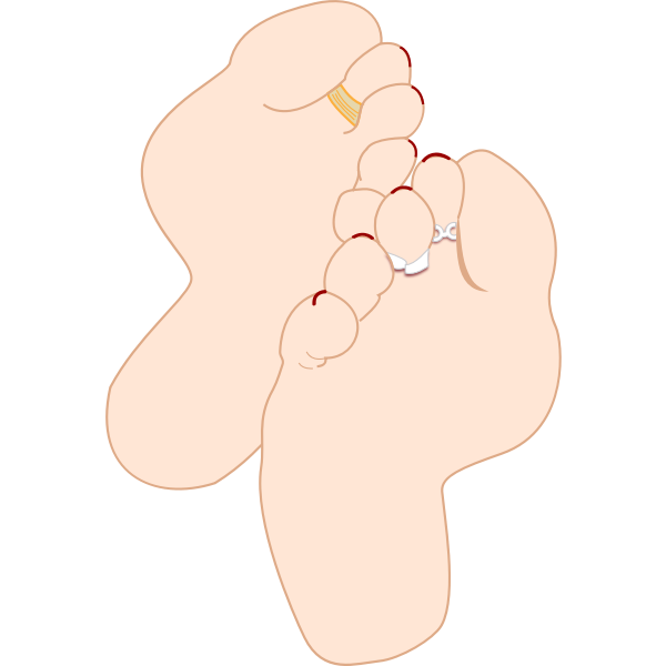 Feet soles vector illustration