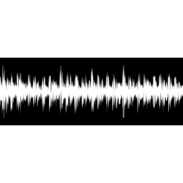 White sound wave vector clip art | Free SVG