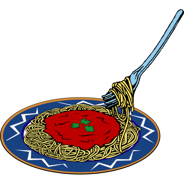 spaghetti bowl clipart