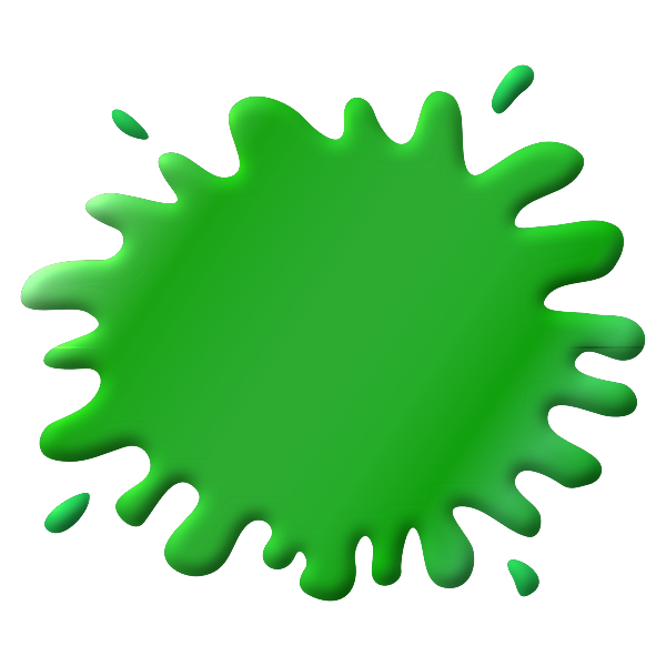 Green splat vector image