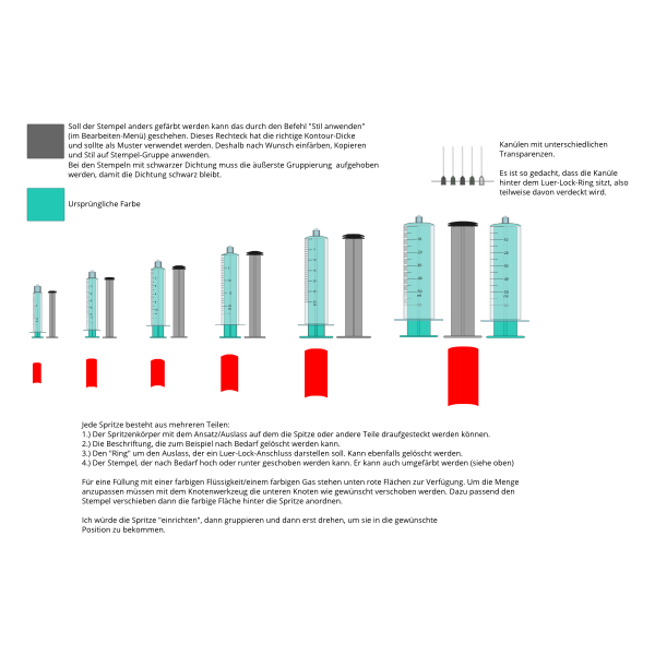 Vector Image Of Syringes Of Different Sizes Free Svg