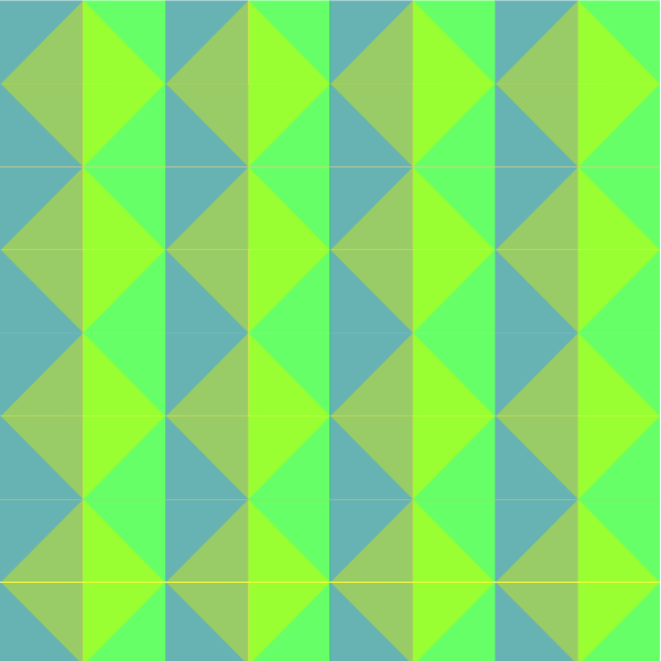 Pattern with green squares